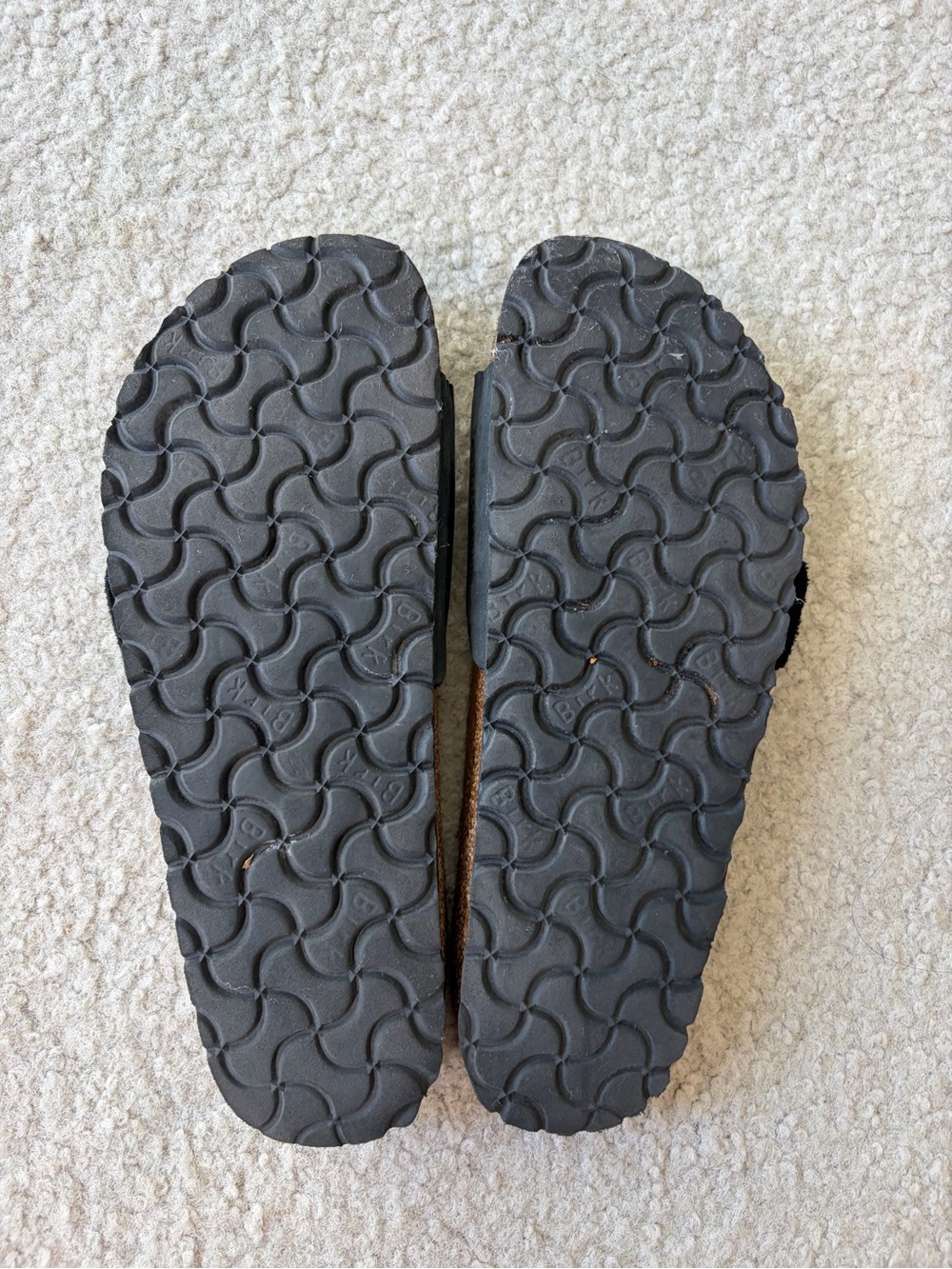 Birkenstock Madrid Big Buckle Nubuck Sandals Black Size 6-6.5 - Picture 6 of 6